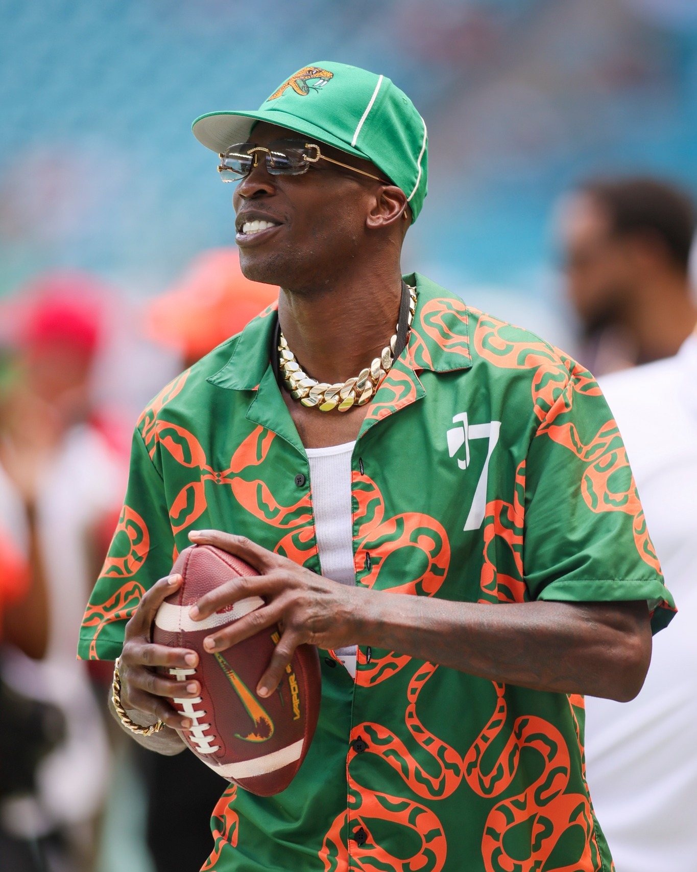 NCAA - Love the look 🐍 Former NFL superstar Chad Johnson is in