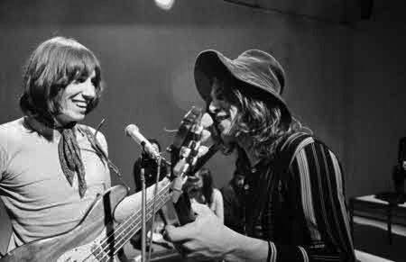Roger Waters and David Gilmour - Pink Floyd - circa, 1969.