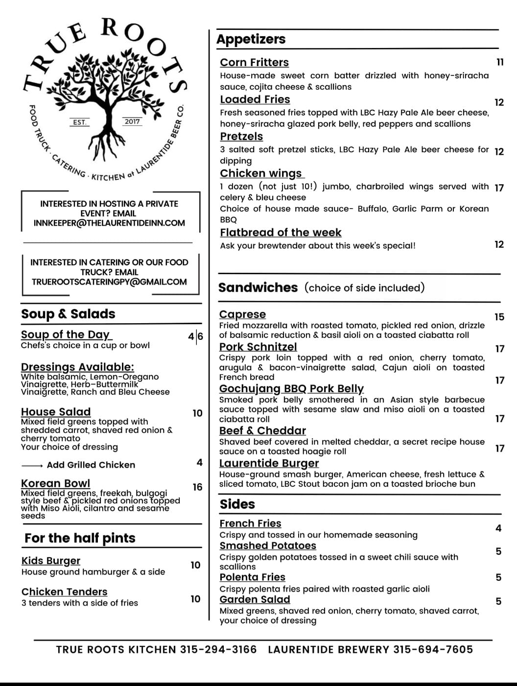 True Roots Food Truck & Catering | Penn Yan NY