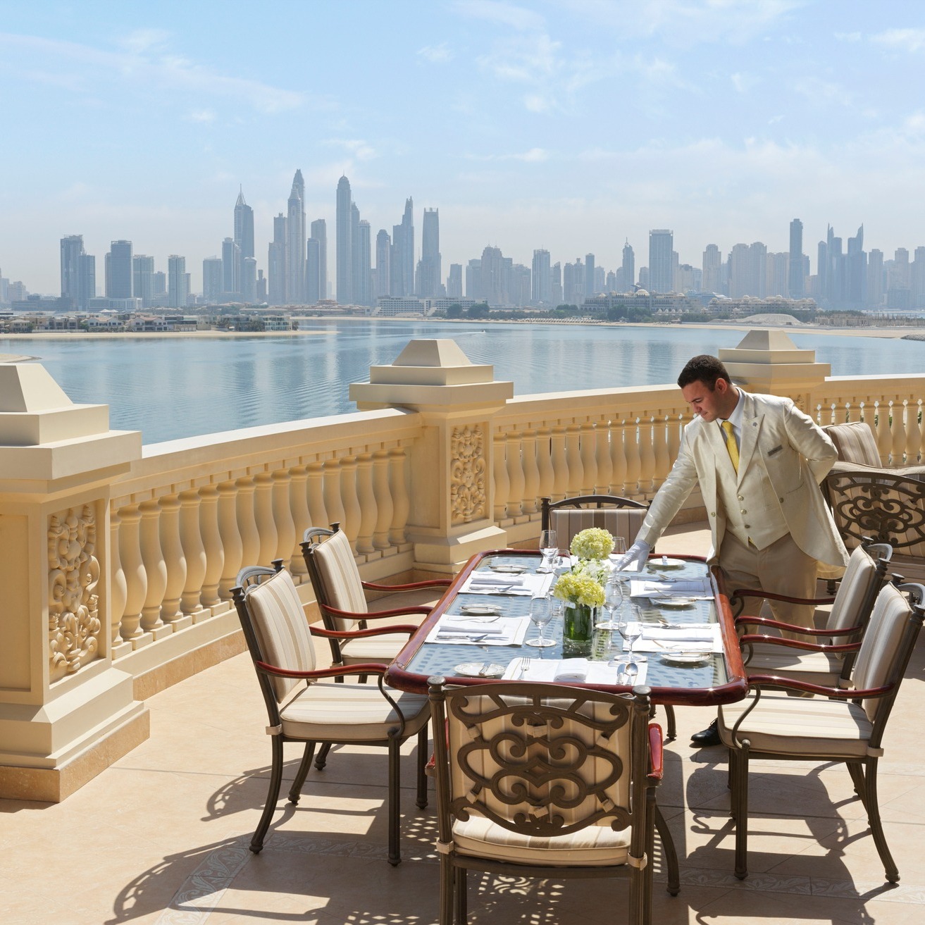 Raffles The Palm Dubai - At the magnificent terrace of the Royal Suite ...