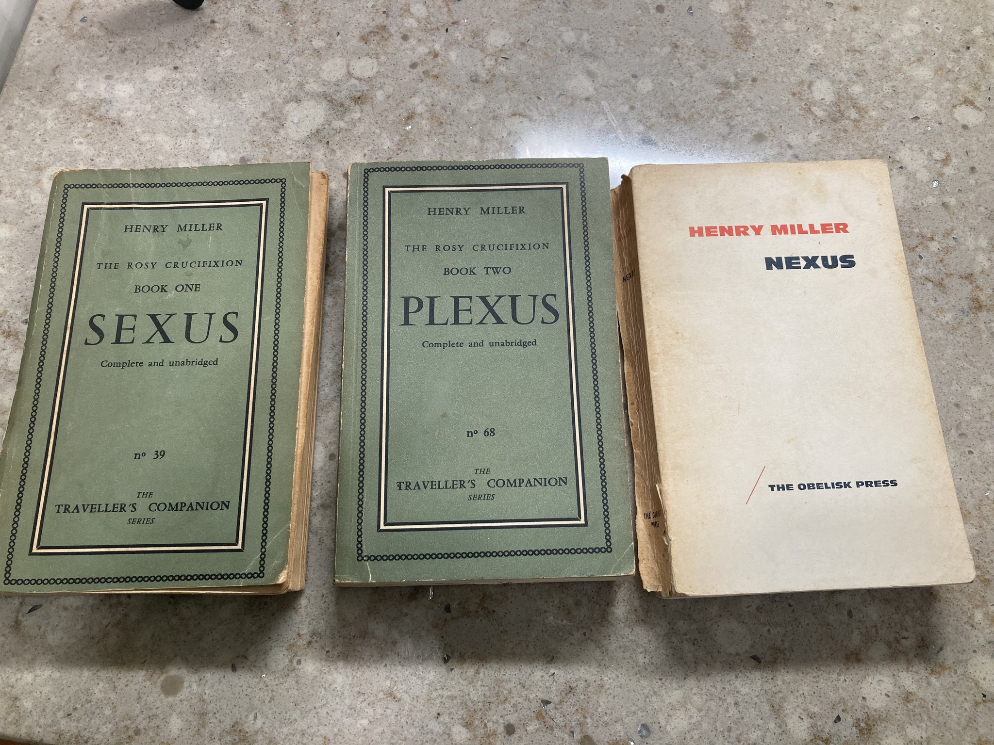 Henry Miller's Rosy Crucifixion series no longer popular