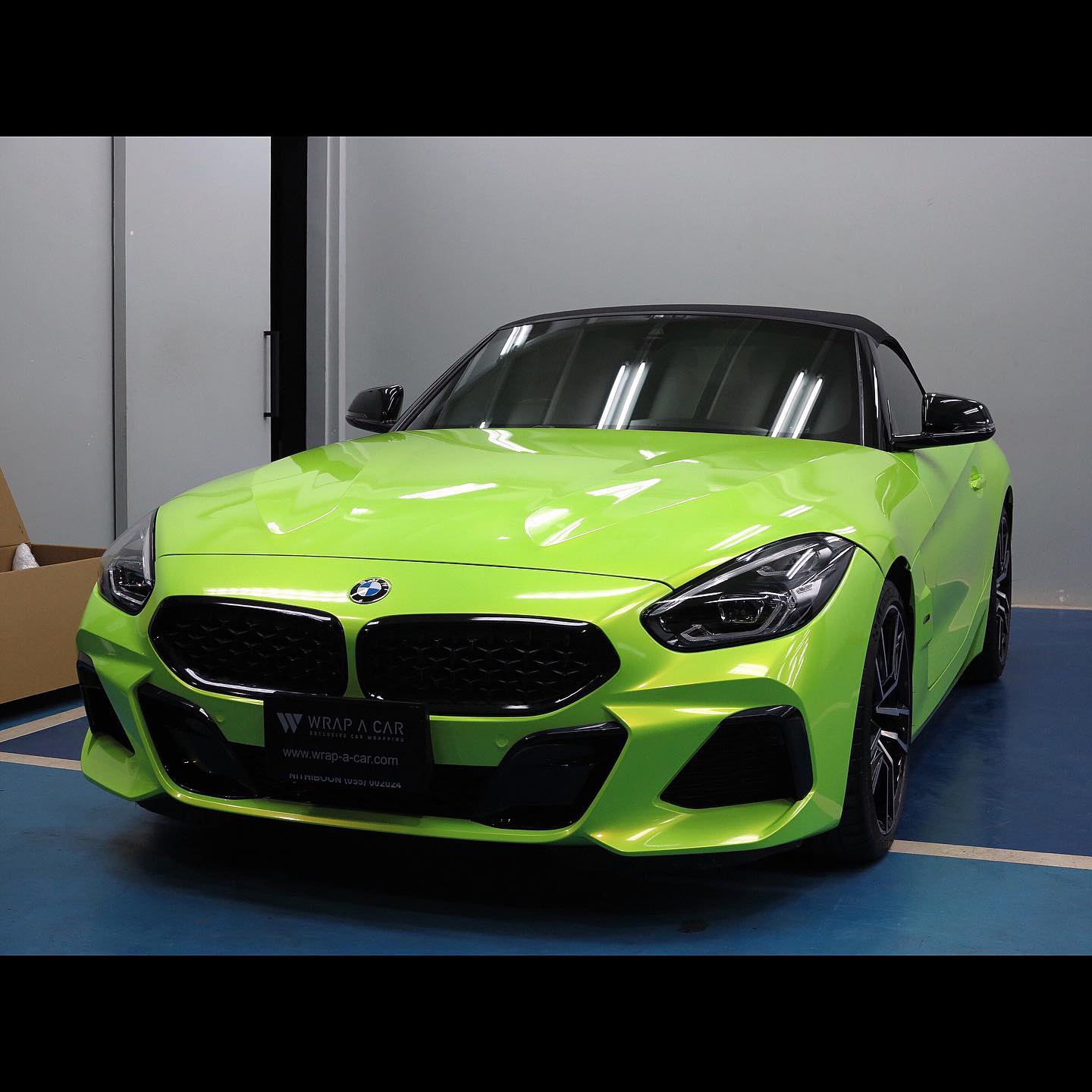 Wrap A Car - Bmw Z4 Gloss Acid Lime #Bmw #Z4 #3M #Oracal... | Facebook