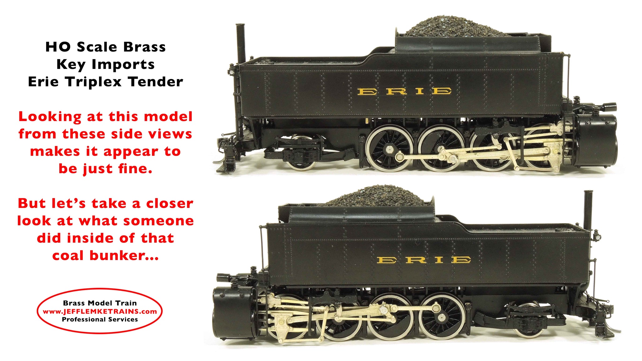 Jeff - Hi Everyone— Today's post shows the tender of an HO Scale Brass ...