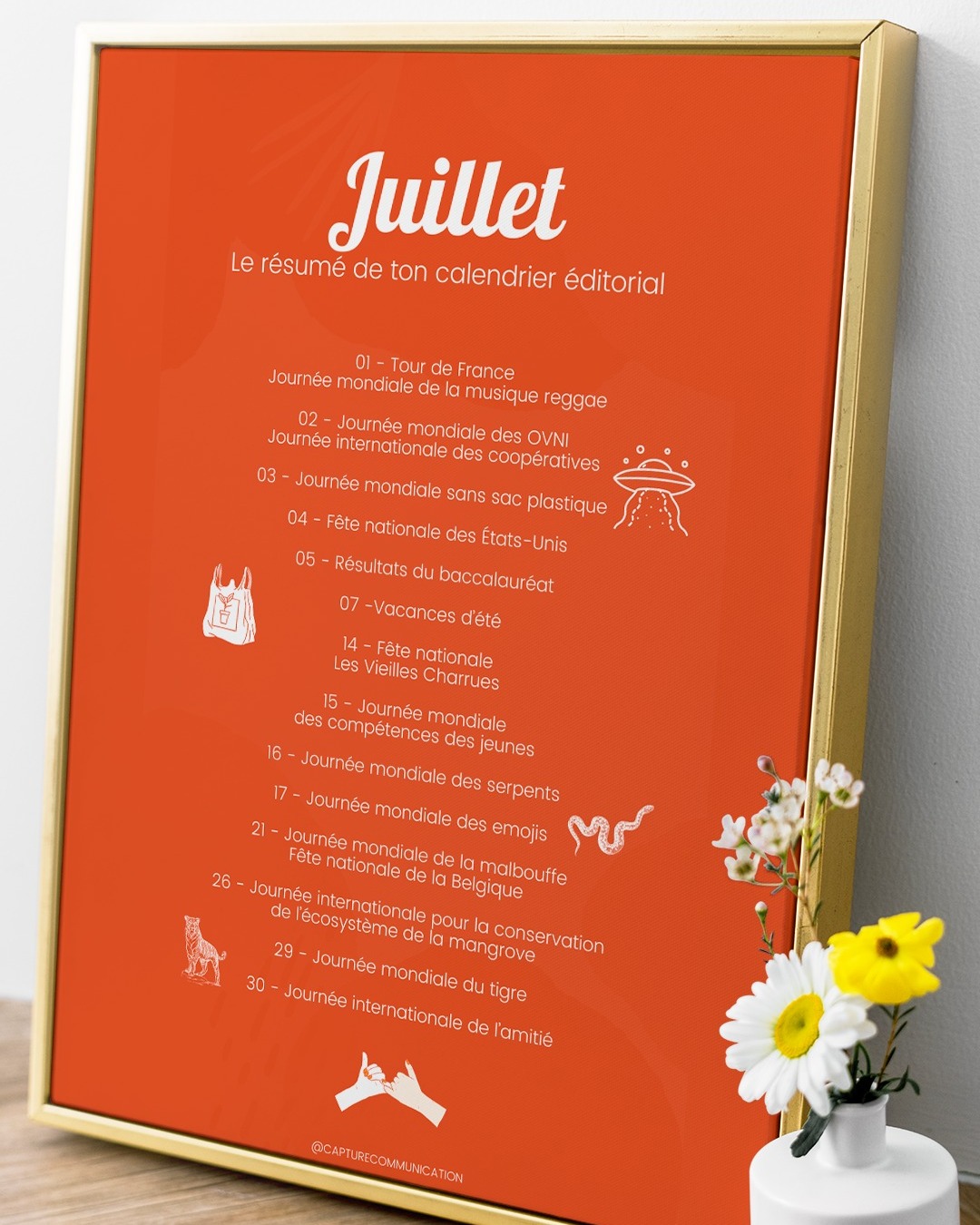 Capture Communication - 🎁 Ton calendrier social media de Juillet ! 🤓 ...