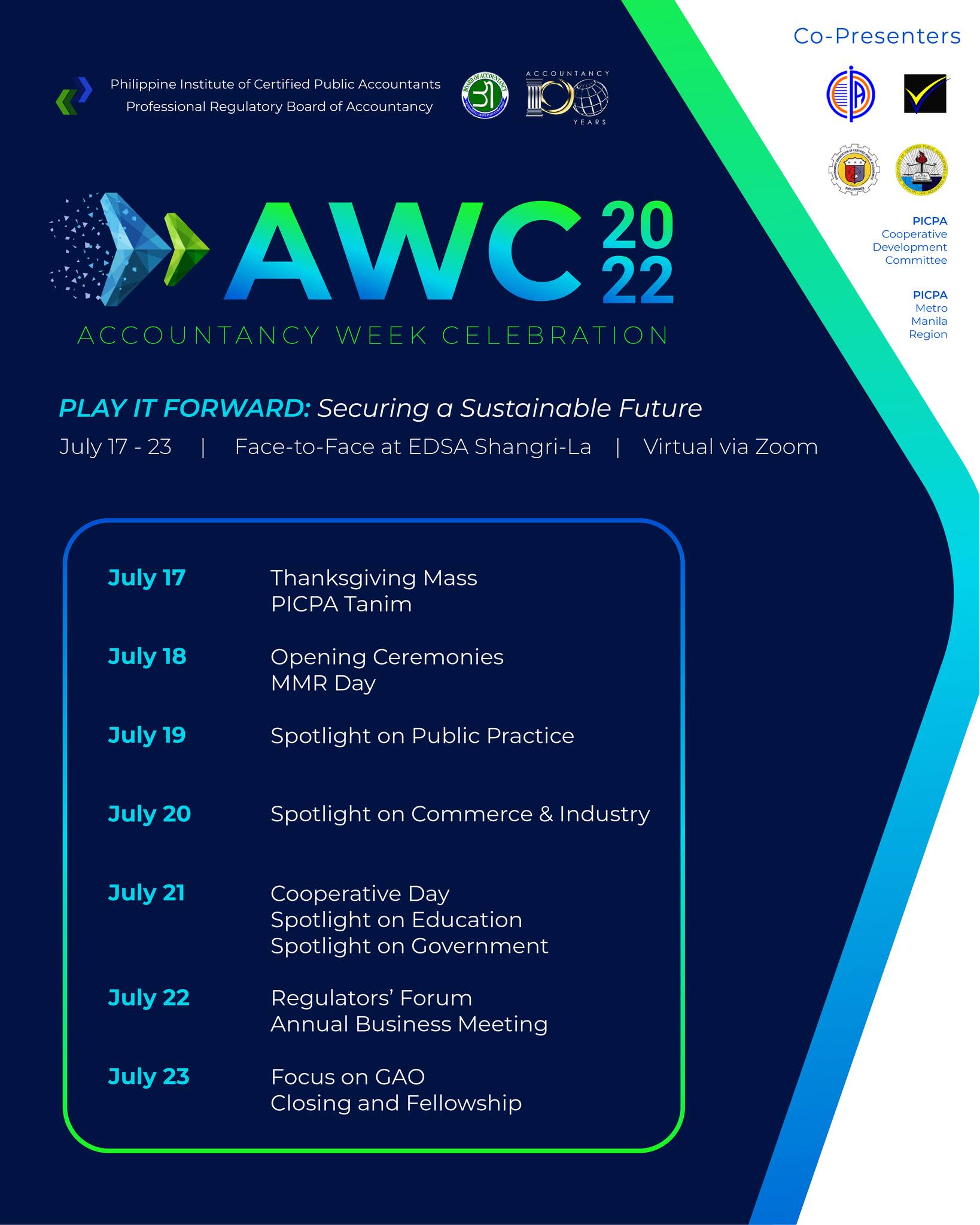 PICPA 2022 Accountancy Week Celebration (AWC) is just around the corner ...