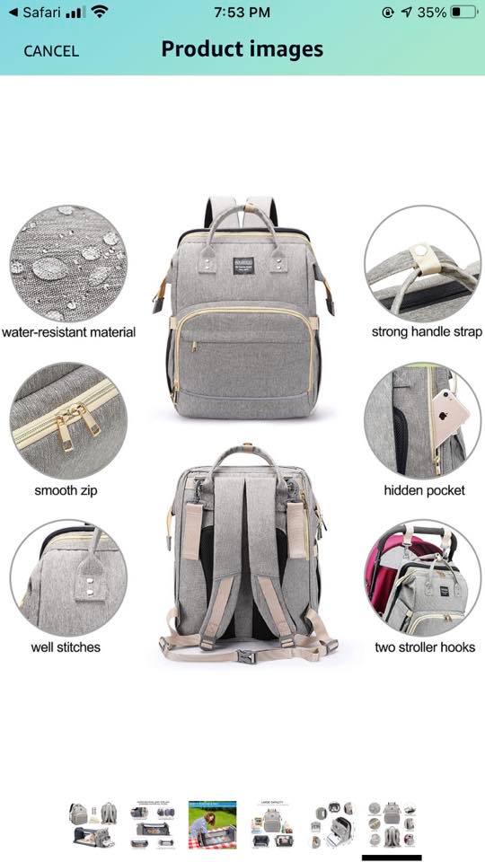 best hiking backpack to use as diaper bag Bulletproof Panel offering a hassle BabbleRoo - Diaper Bag Backpack
