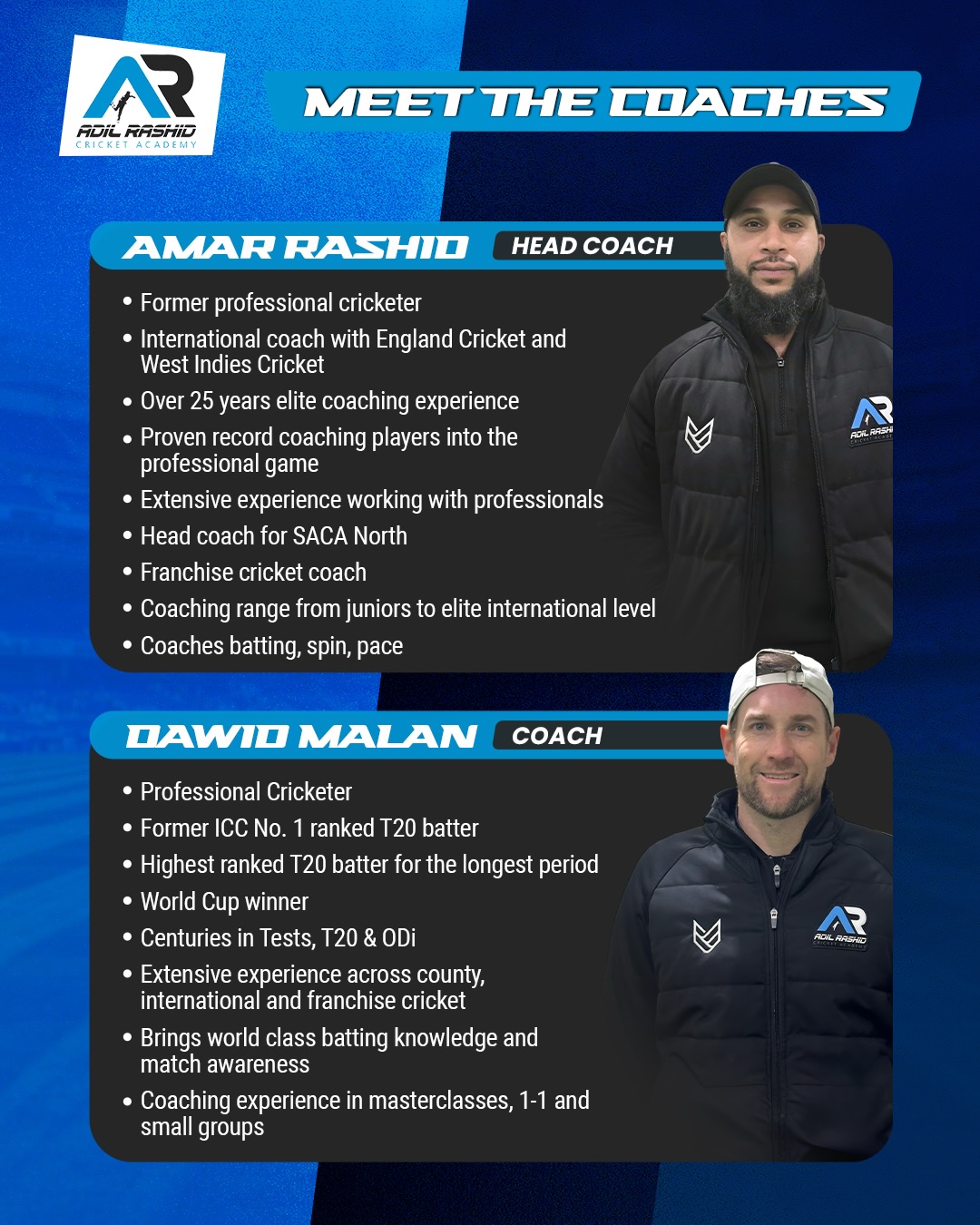 Adil Rashid - Meet the coaching team at the Adil Rashid... | Facebook