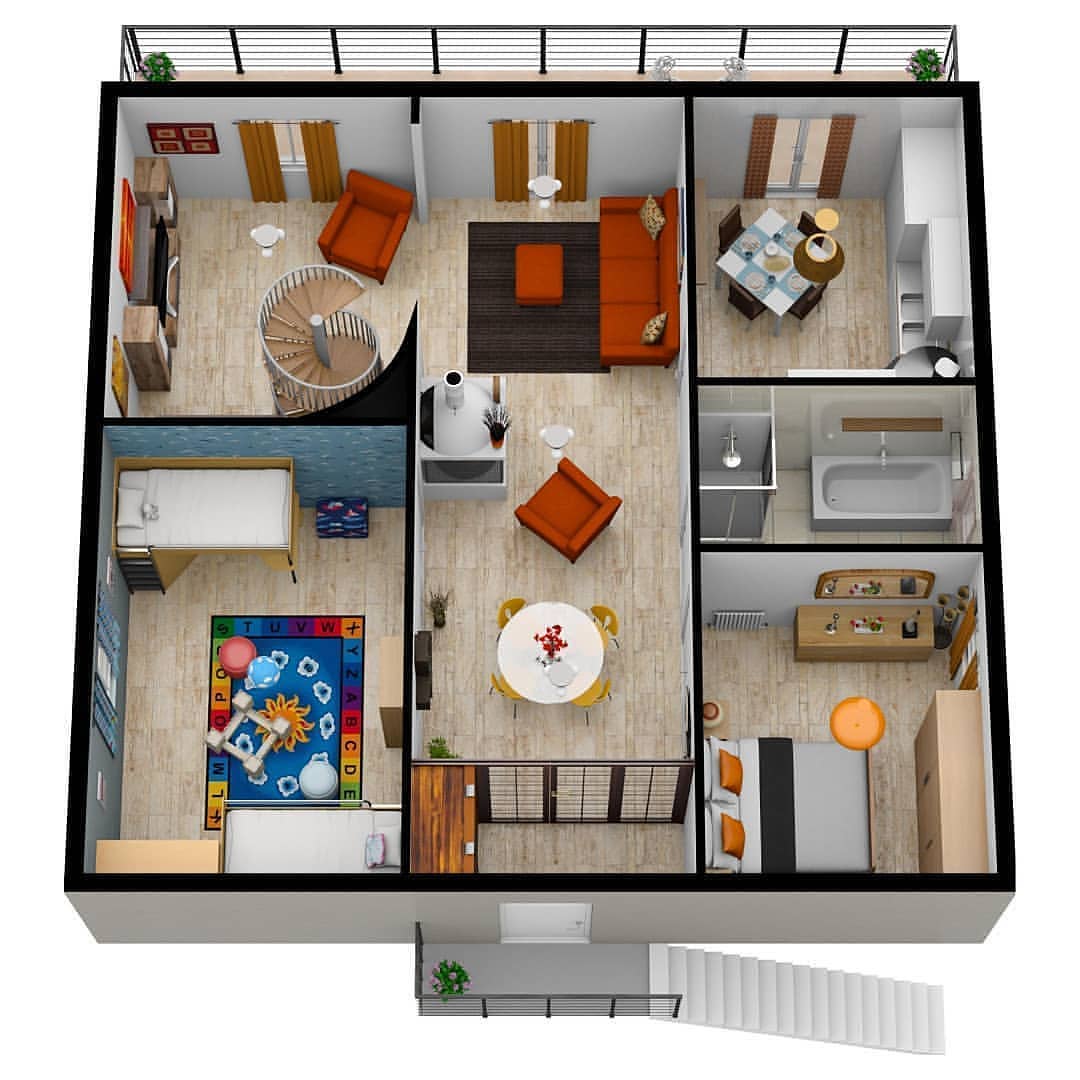 Maddy Interior - ️ 3D Floor Plan Designs 😍 Rate us out of...