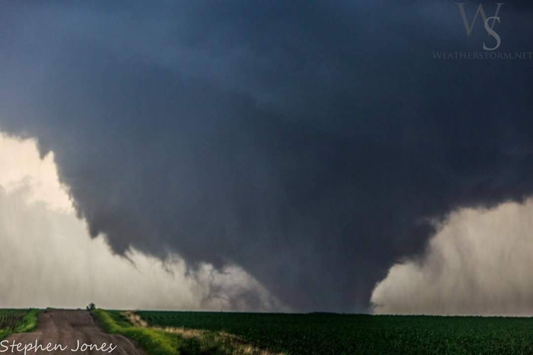 Violent Wedge tornado near Wakefield, NE on June 16th 2014. This