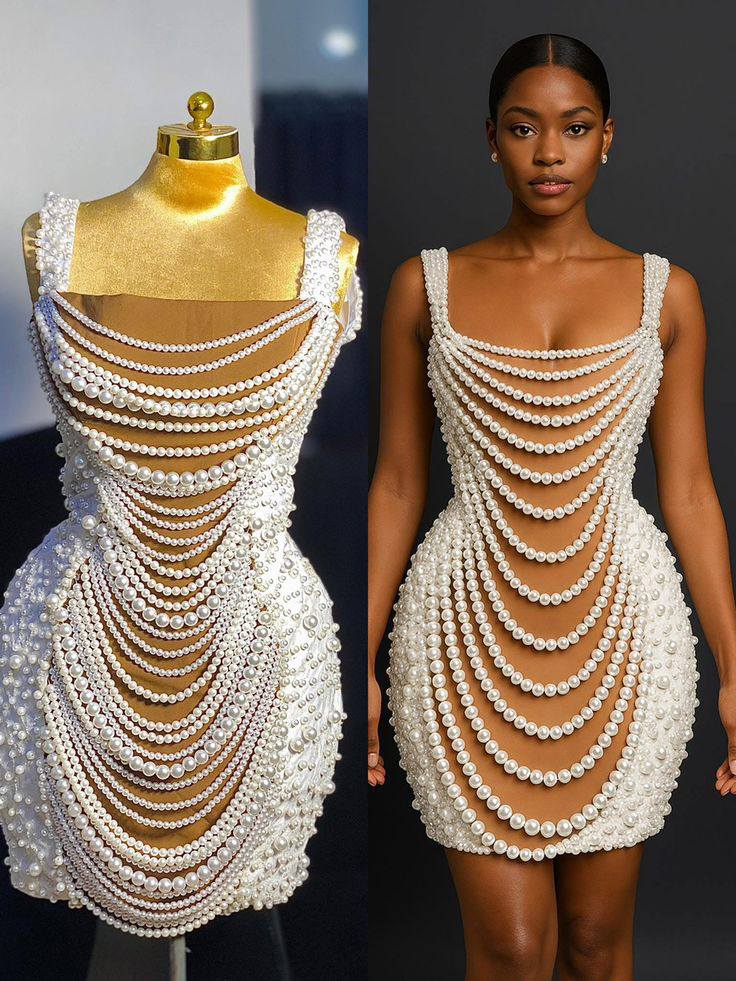 beads design in dress Pinterest will make you feel like to wear all day🤣🤣🤣 And the worst is that these guys send notifications every second that will make you want to sleep there all day Color:Same as Picture(RED) Its fitted icon_1_shelf_Shelf Bra Oksale Elegant Dresses for