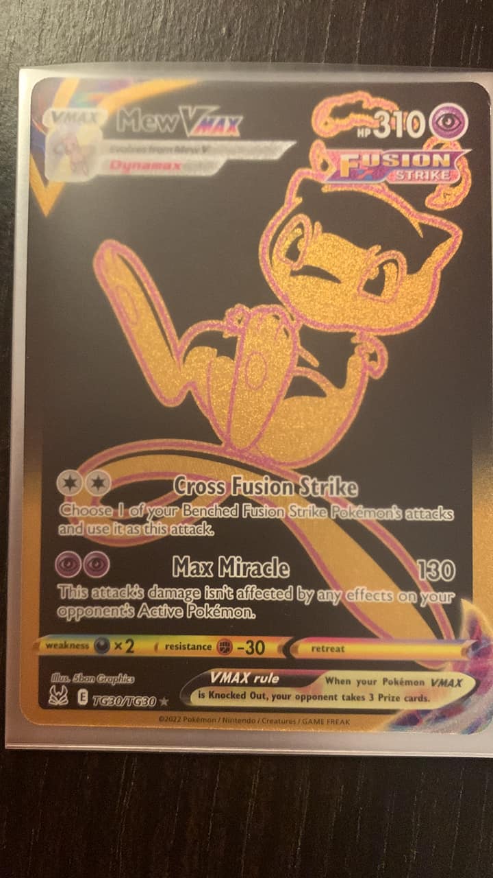 mew golden pokemon card - ex 205/165 - Pokemon 151 - Secret Rare end display I Got The GOLD MEW