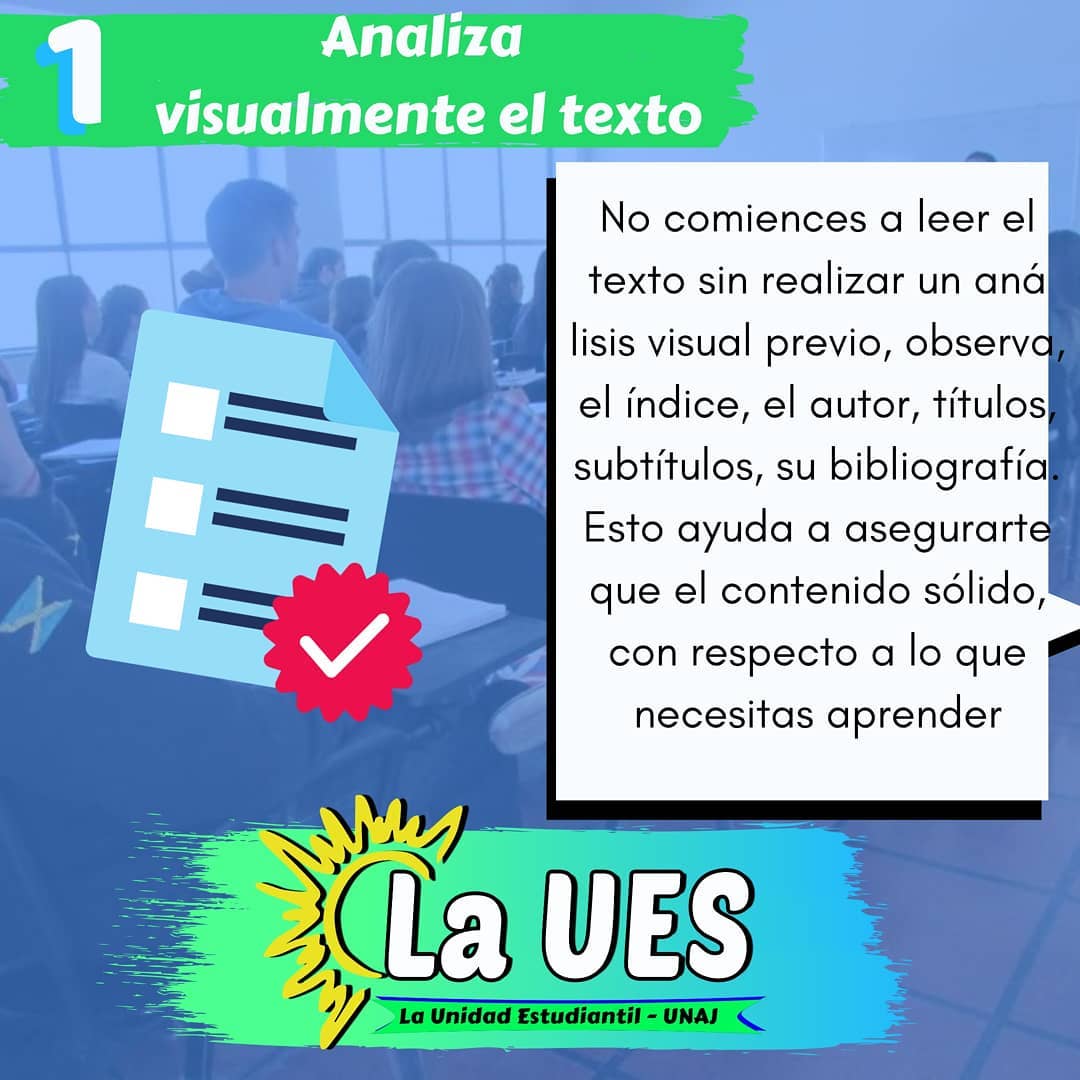 La UES UNAJ - TIPS PARA LA COMPRESION DE TEXTOS 🤓☝️ Desde...