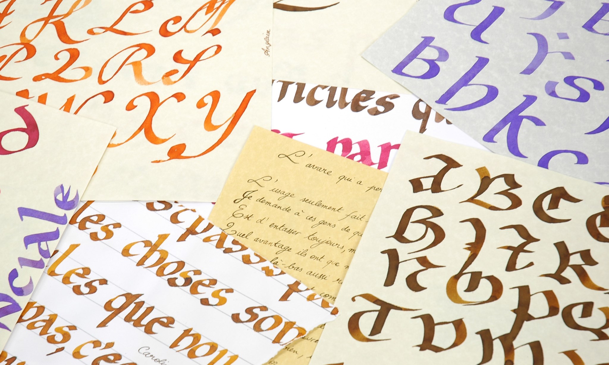 Calligraphie : La Ronde