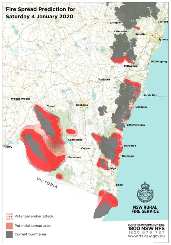 7NEWS Sydney - This is the 'fire spread prediction map' released by the ...