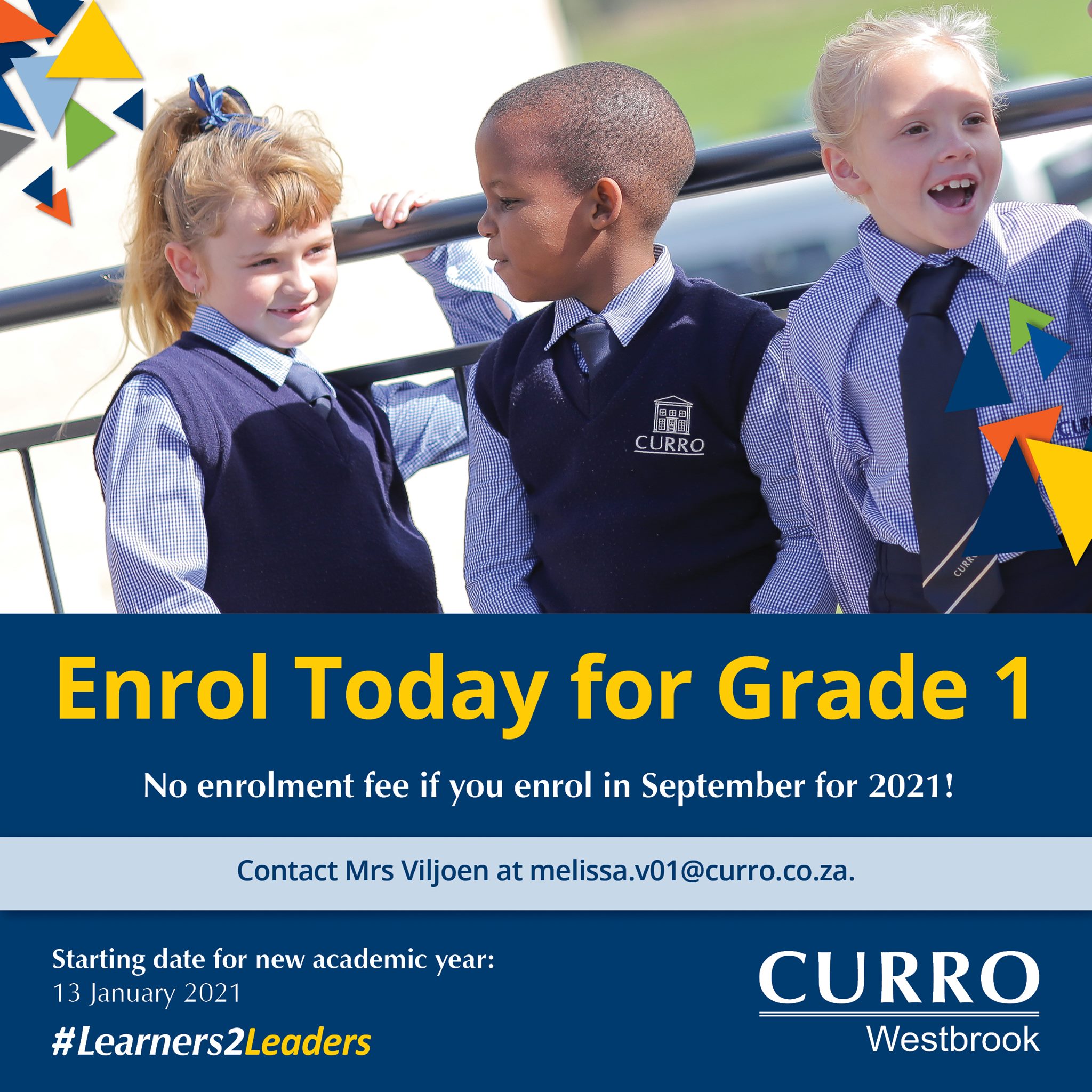 Curro Westbrook - Grade 1 enrolments are still open!...