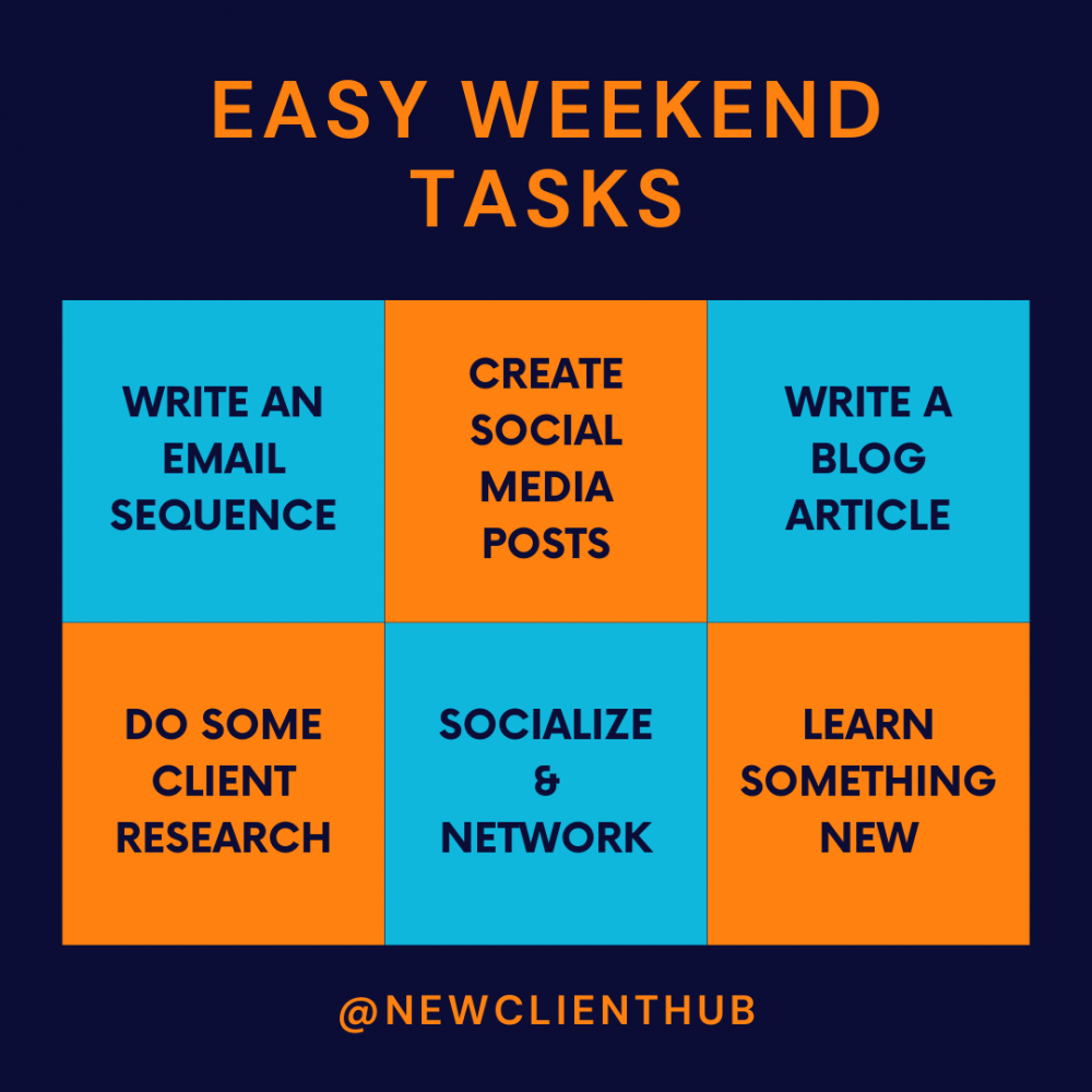 New - Need some easy weekend work ideas for your business? Here are 6 ...