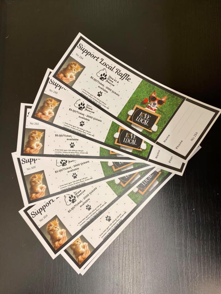 SUPPORT LOCAL RAFFLE. ** With... - One At A Time Rescue | Facebook