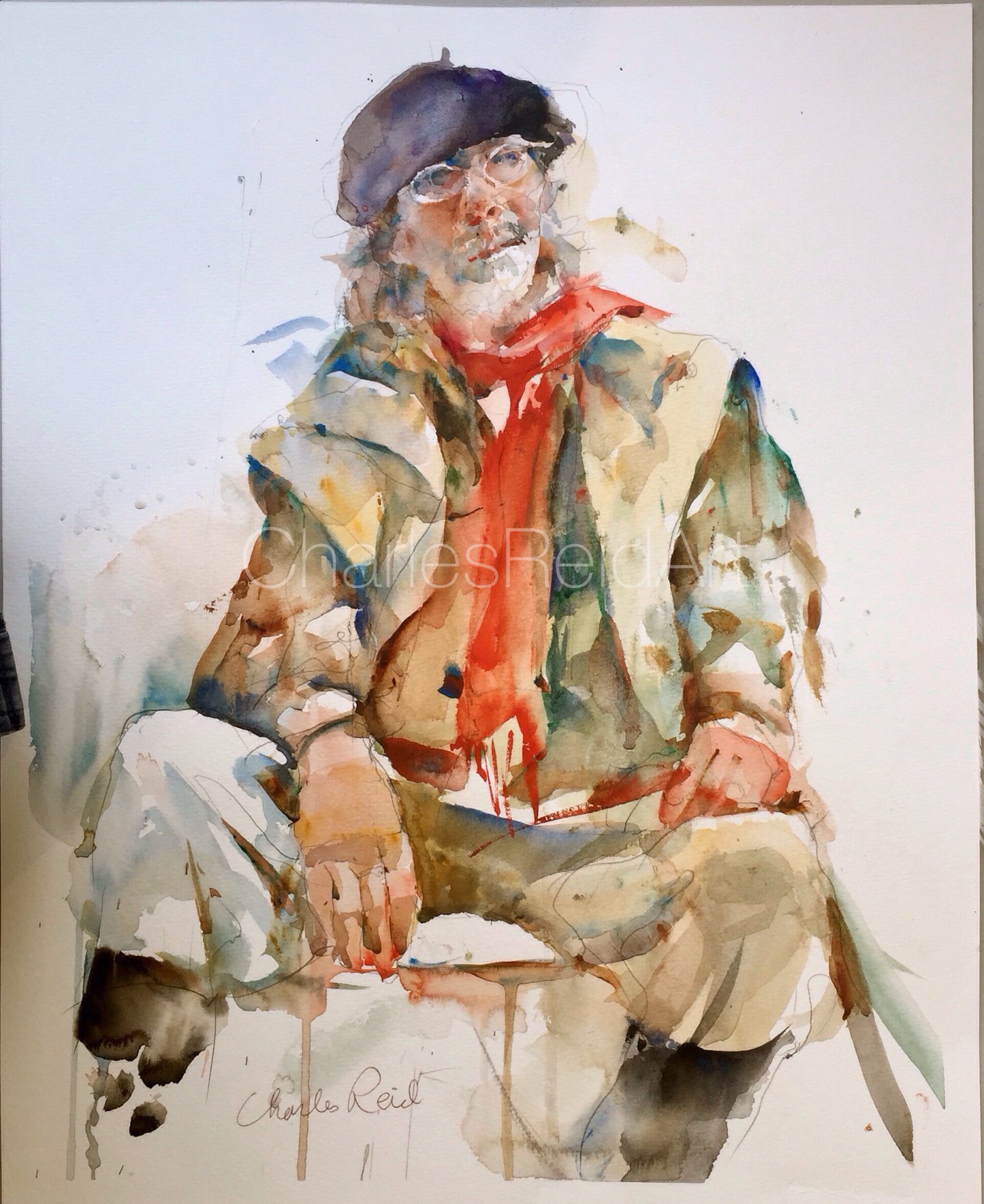 A page from the book Figure Painting in Watercolor.by Charles Reid.