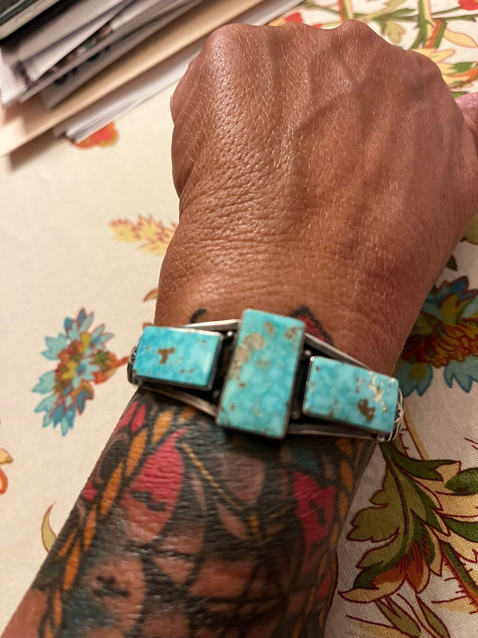 What is the white area in Carico Lake turquoise?