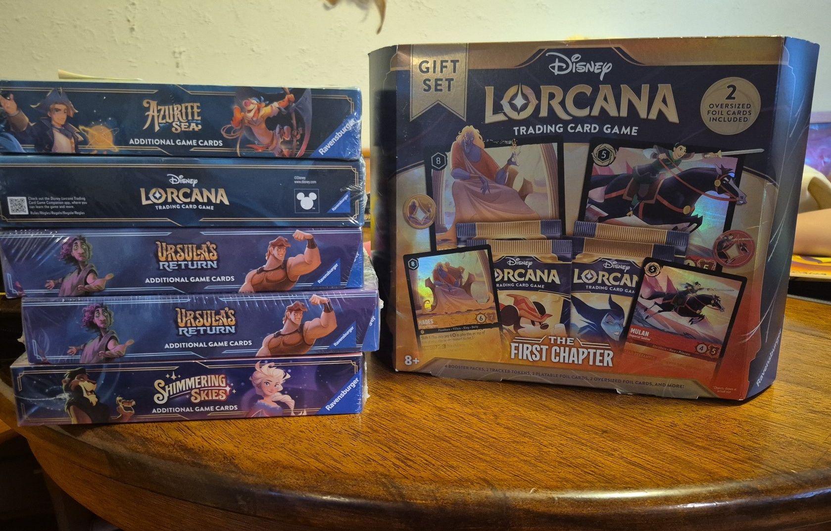disney lorcana tcg first chapter booster box The Starter Blister Bundle Gift Set for : Toys & Games including 1 foil in every pack Disney Lorcana TCG: The First