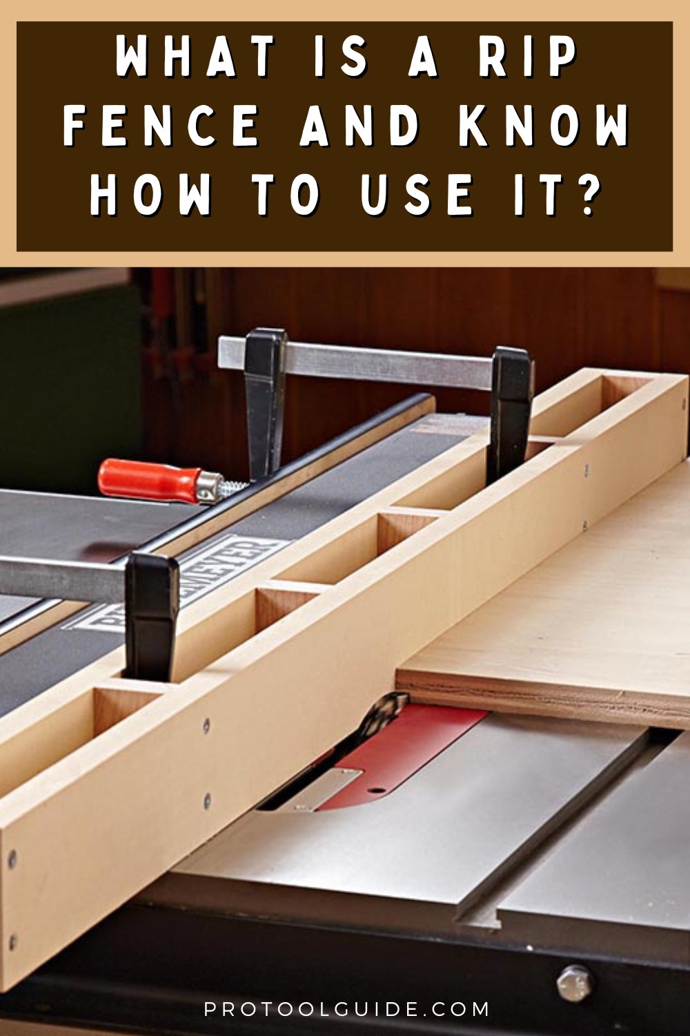 Pro Tool Guide - A rip fence is a table saw accessory that...