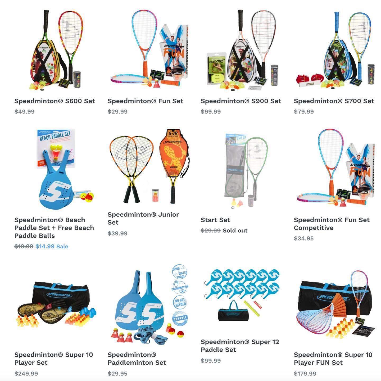 Speedminton Set S600 - Kit Crossminton Avec Raquettes, Speeder Et Accessoires Pour Jeu Intérieur Extérieur