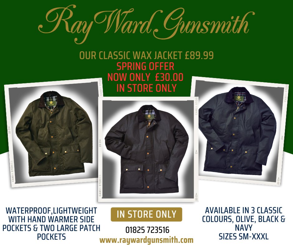 @followers Our Classic Wax Jacket... - Ray Ward Country Wear | Facebook