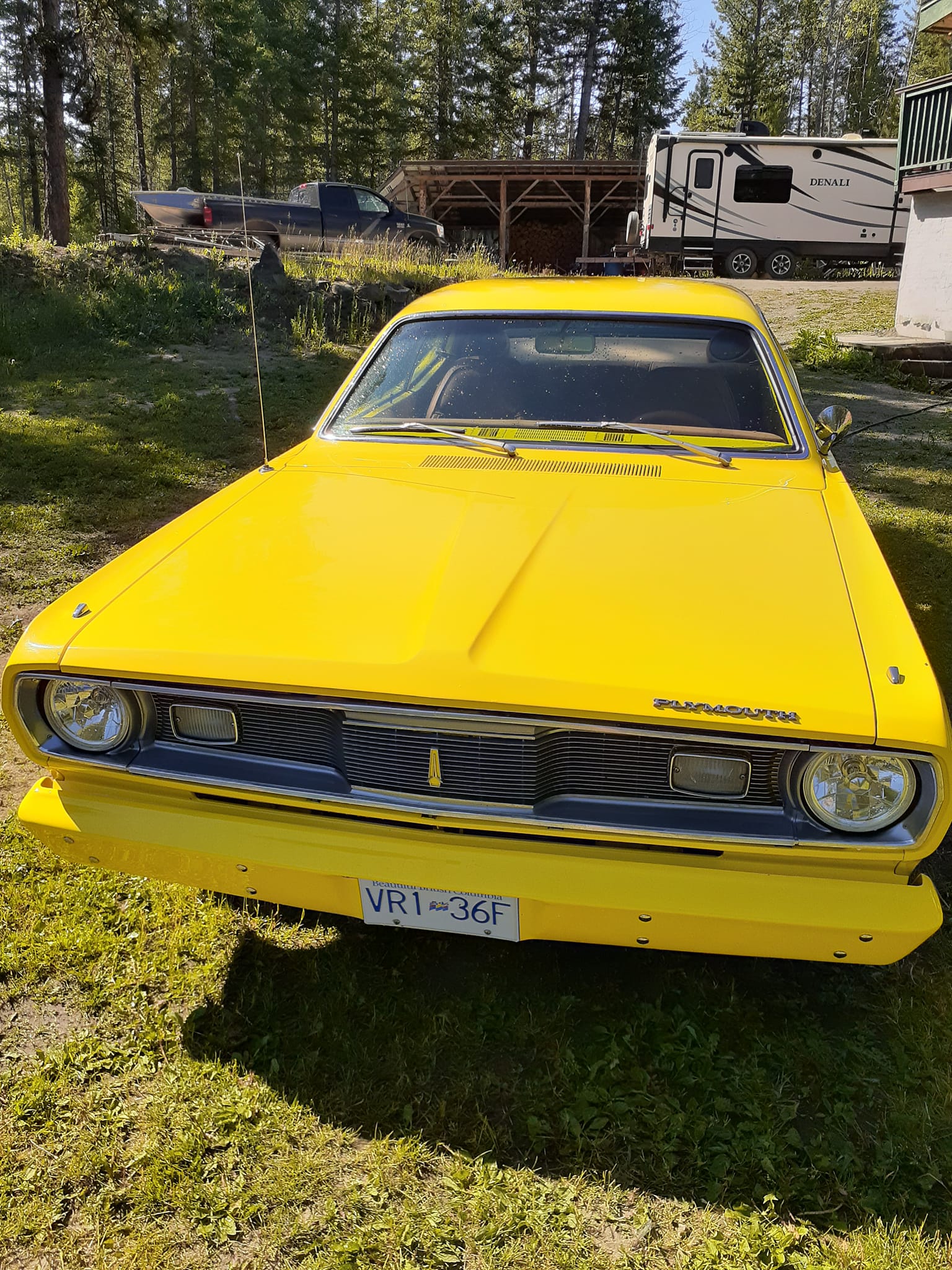 Black Sunvisors For 1970-1971 Dodge Demon Duster – REM DST-SVR-005 (USA-made) 4 thumbnail image