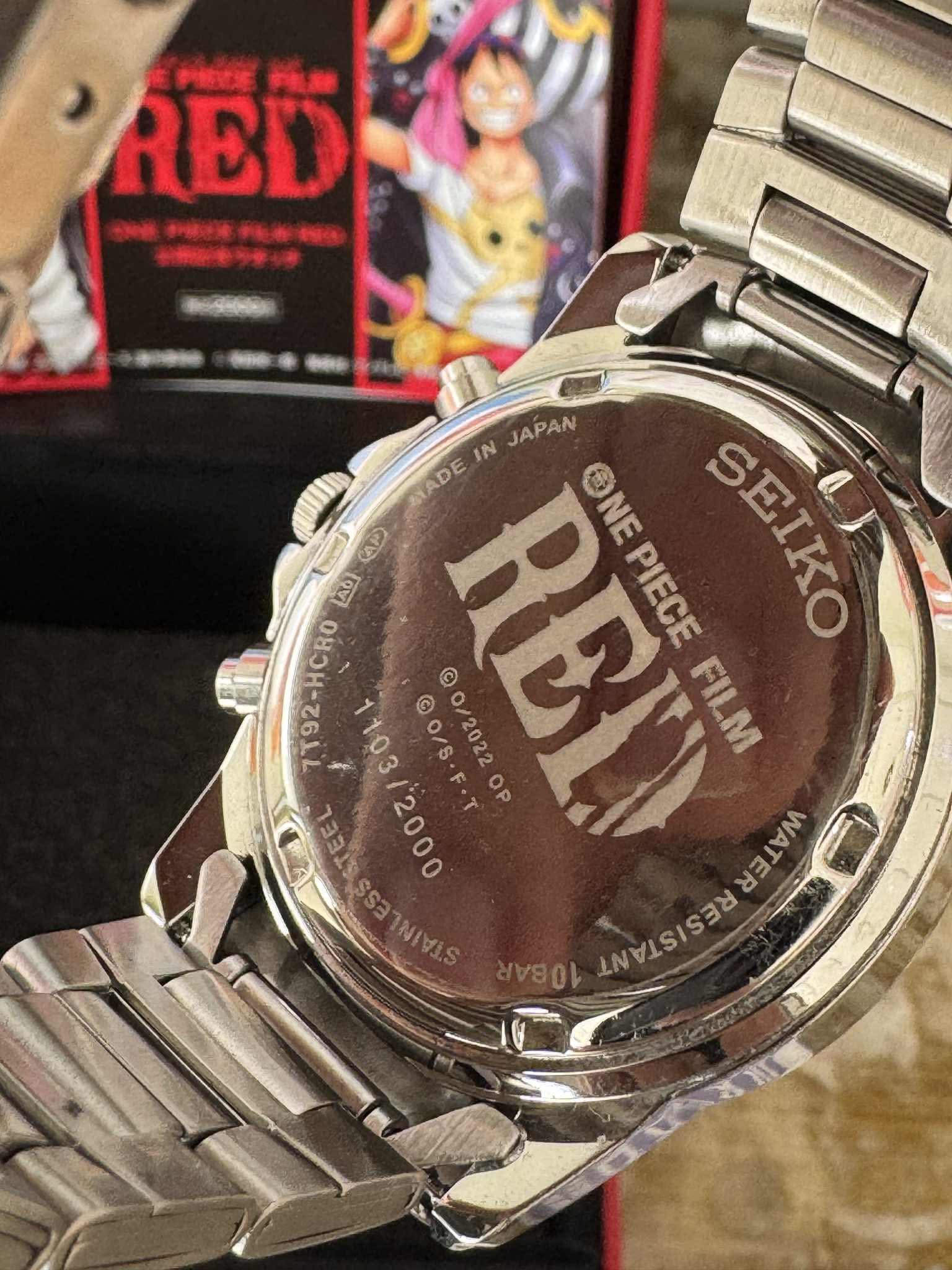 Seiko One Piece Film Red limited edition watch