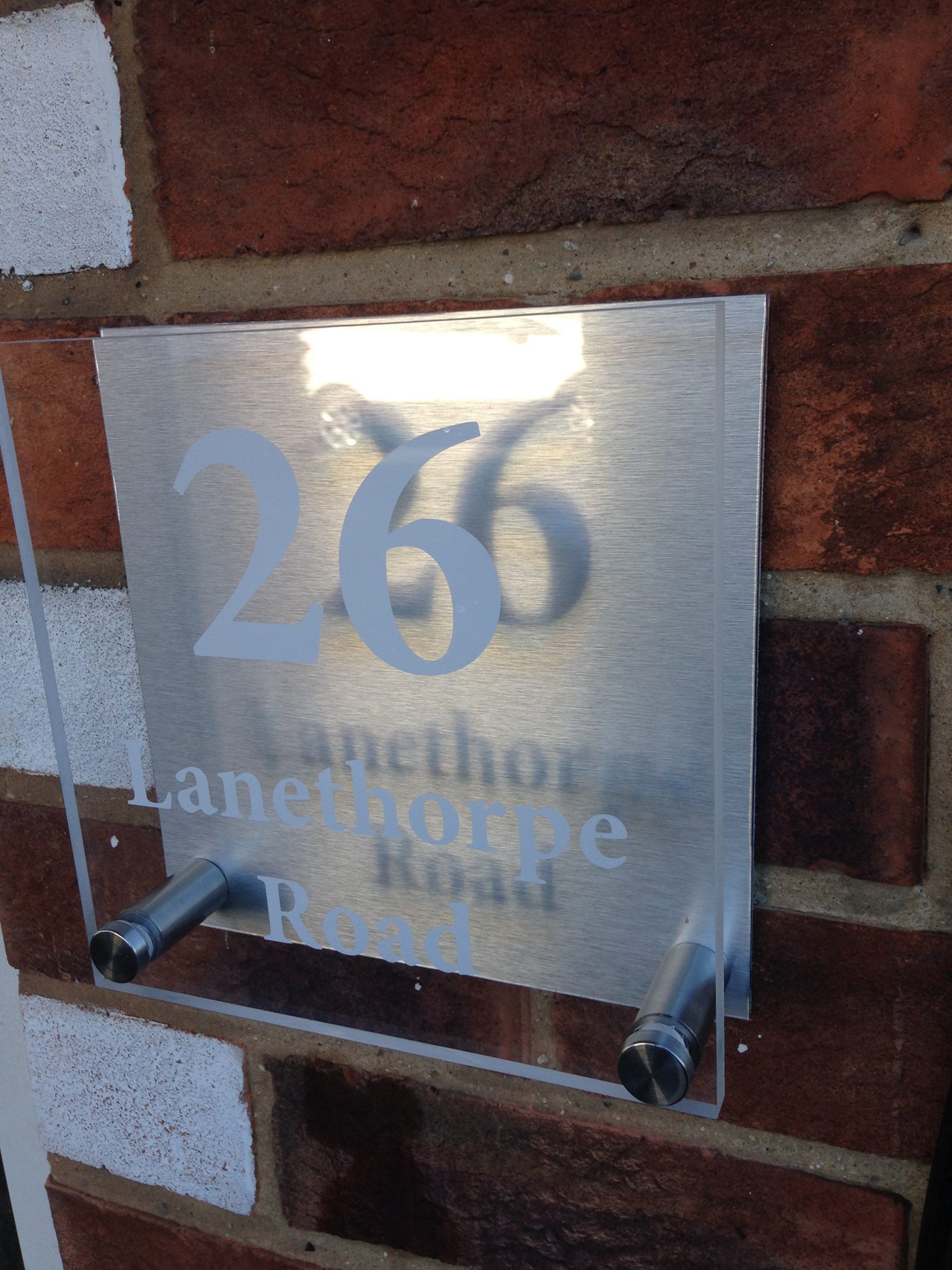 New size house sign fitted today and... - House signs Direct