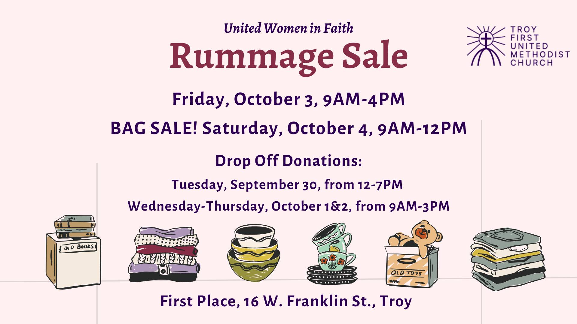 UWIF Fall Rummage Sale