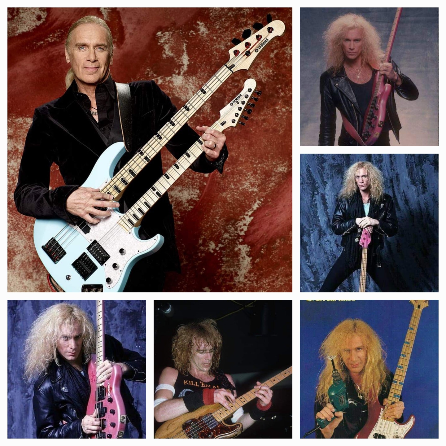 Happy 69th Birthday to bassist Billy Sheehan. In the 80's, he is