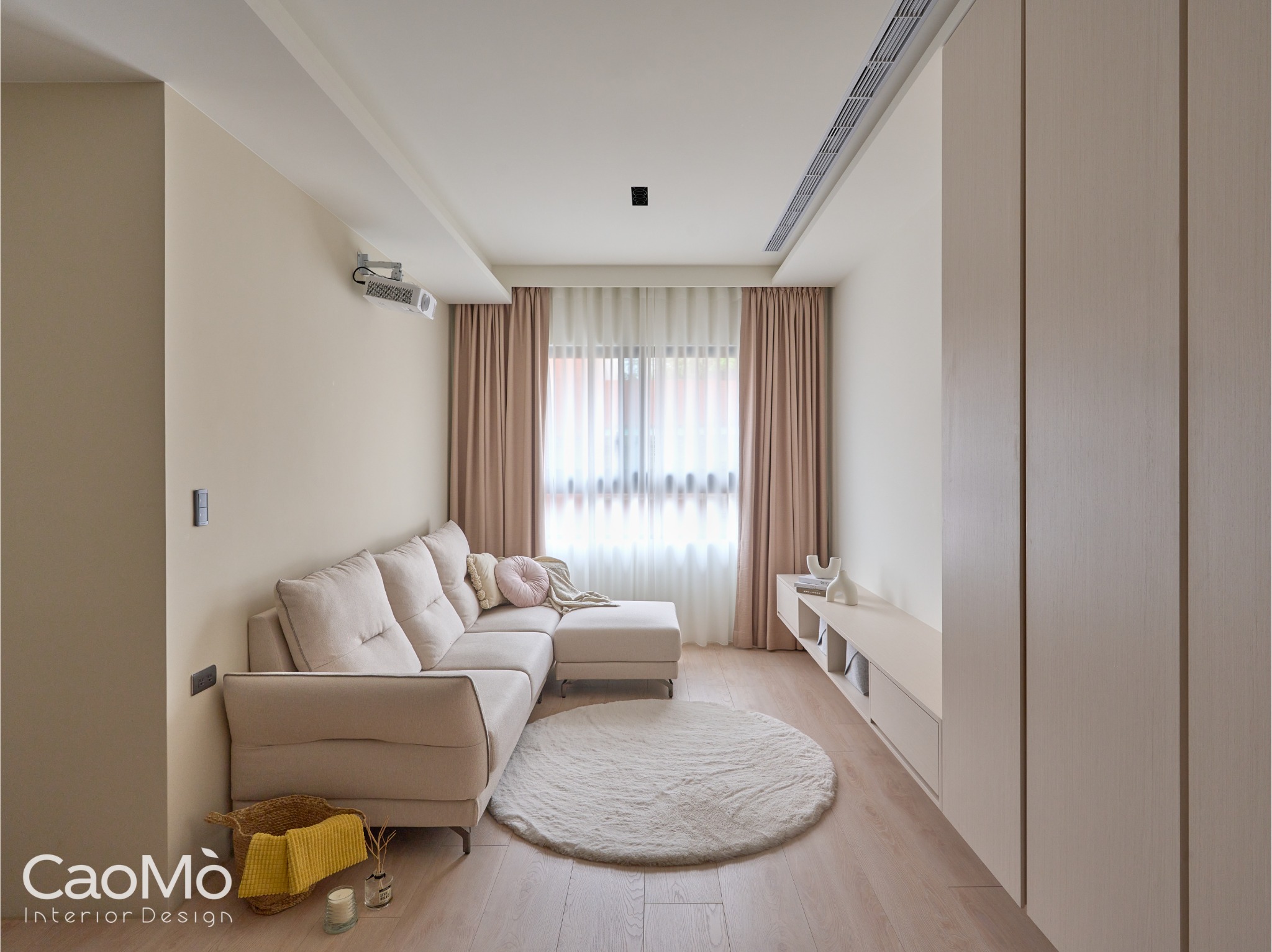 案列分享 #北歐風 #奶茶色系 -設計師:... - 草墨空間制作 Cao Mo Interior Design