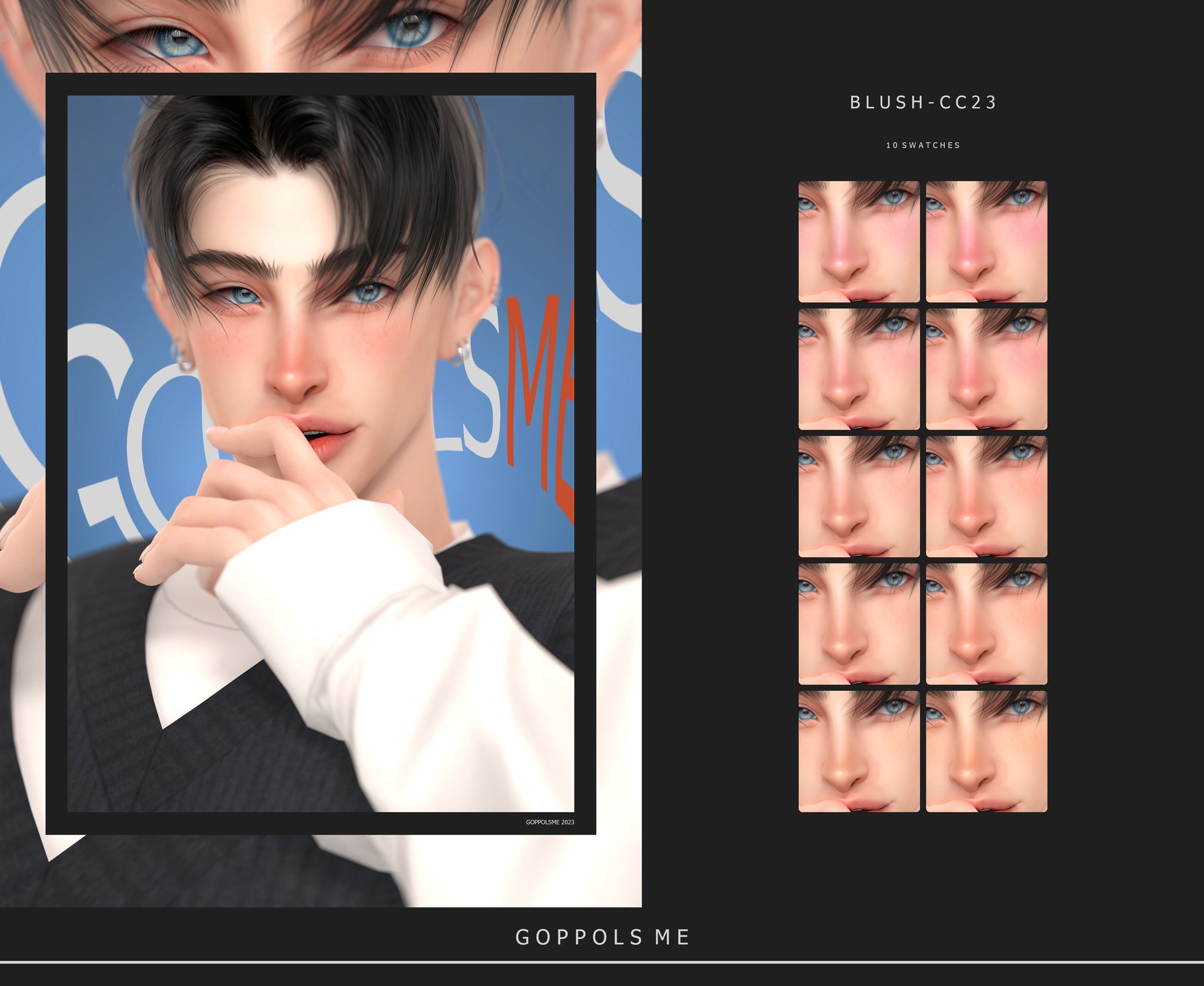 The Sims - 🌸สร้างโดย : GoppolsMe🌸 . 🌸บรัช (ทาแก้ม)🌸 Blush CC23 . 🌸มีให้ ...