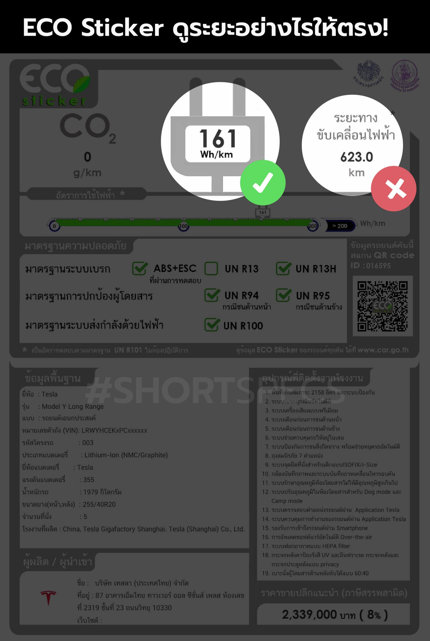 Short Specs - ดูระยะวิ่งจาก ECO Sticker อย่างไรให้ตรง!
