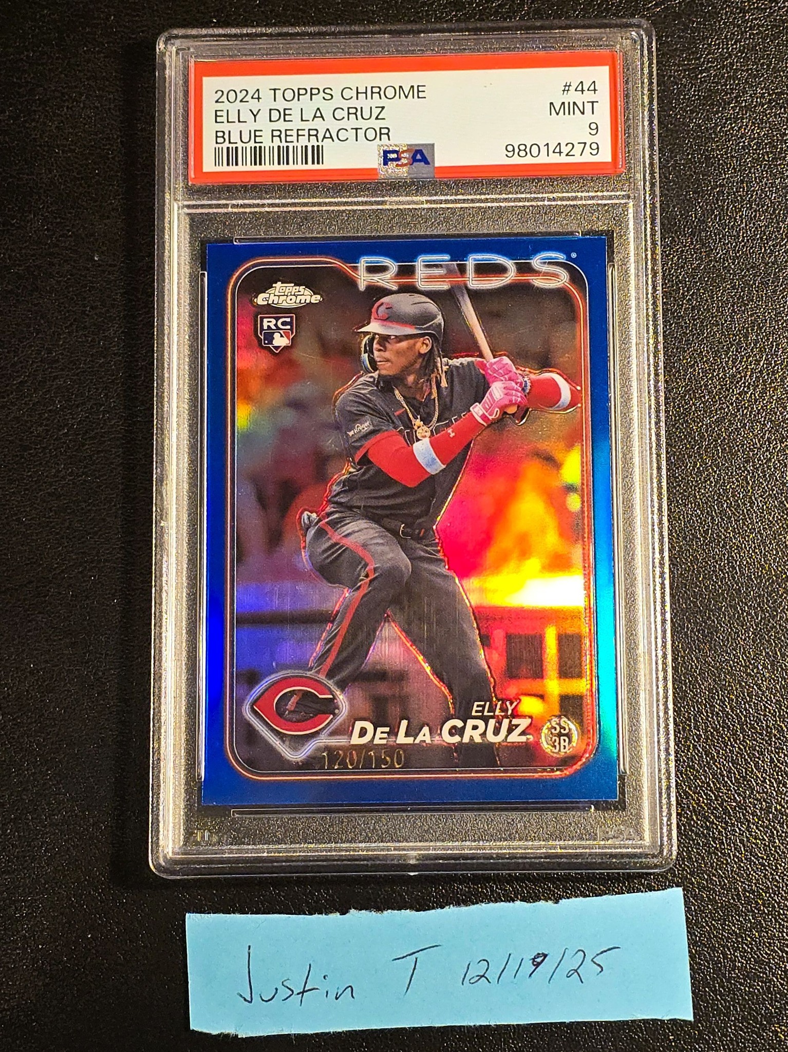 2024 Topps Chrome Silver Pack Elly De La Cruz PSA 9