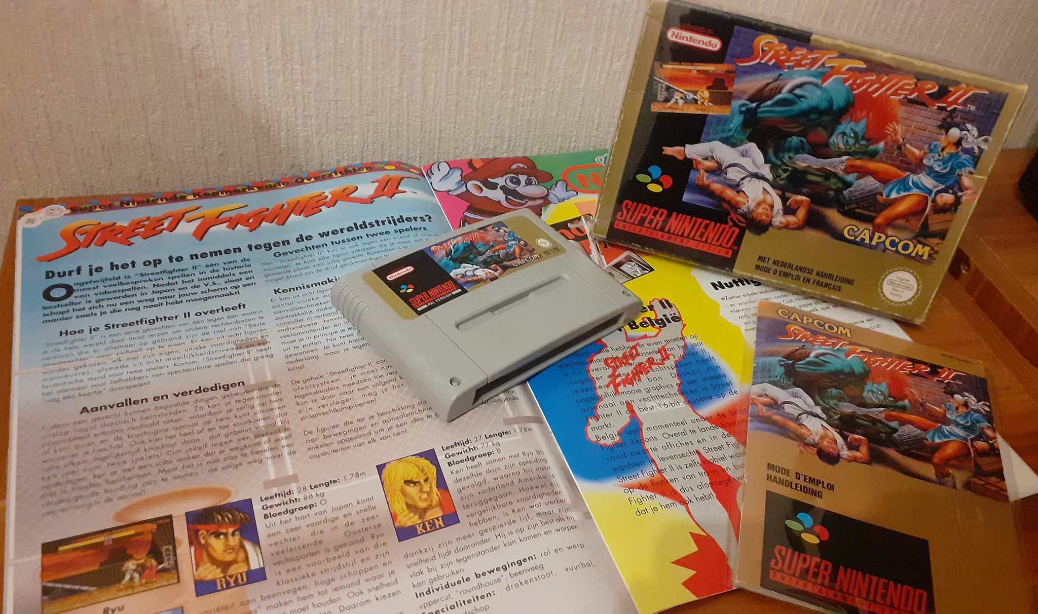 Street Fighter 2 II - Version Originale Super Famicom (SFC) Japonaise - Avec Médaille Blanka