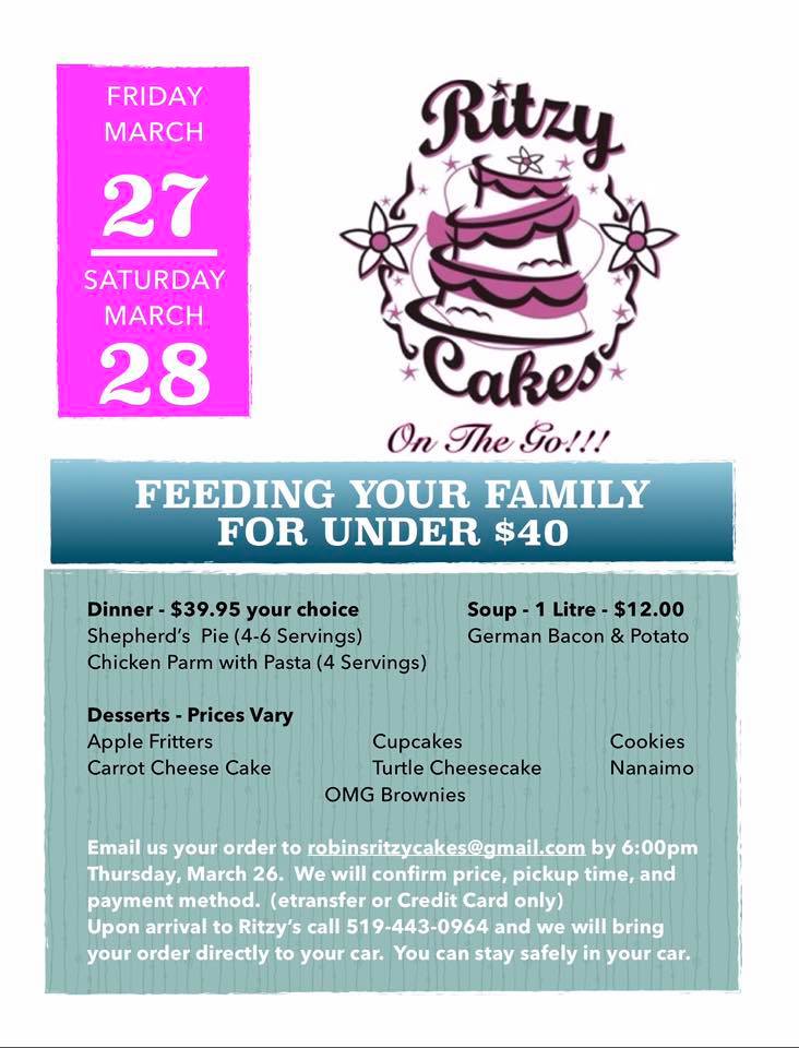 Ritzy Cakes - As promised here is the Curb Side Dinner... | Facebook