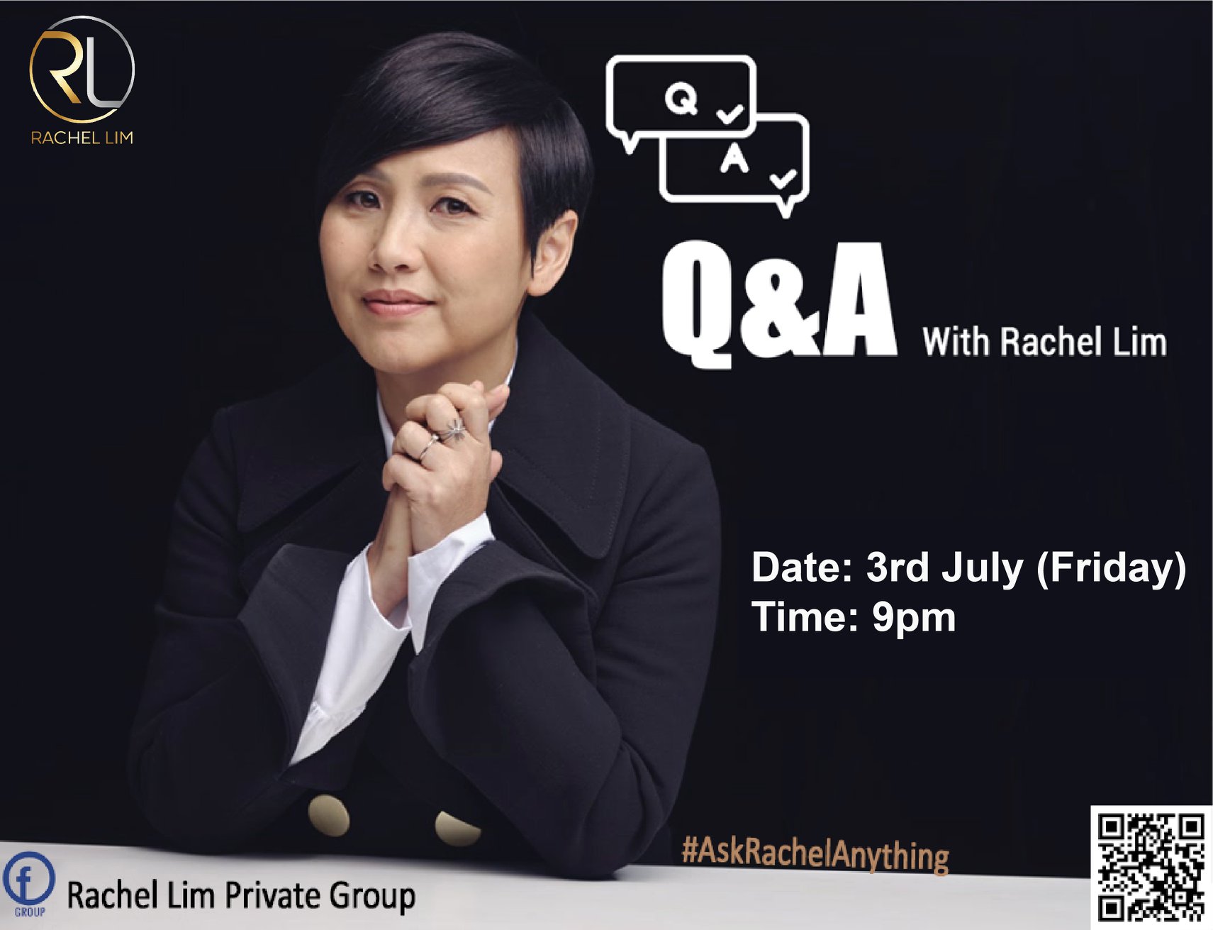 Rachel Lim - 【Q&A Session with Rachel Lim】 Date: 3/7/2020... | Facebook