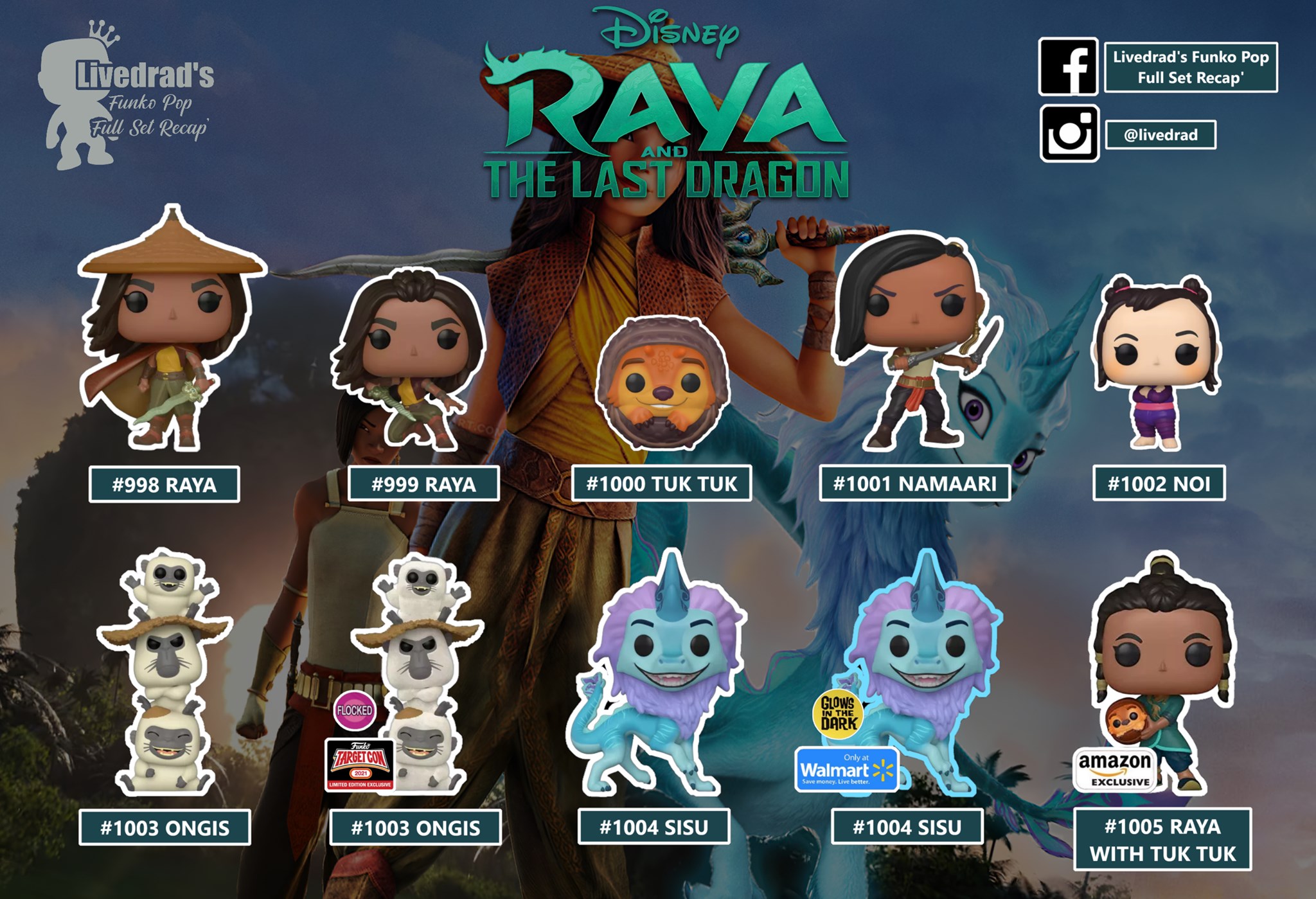 Funko POP! Raya &... - Livedrad's Funko Pop Full Set Recap'