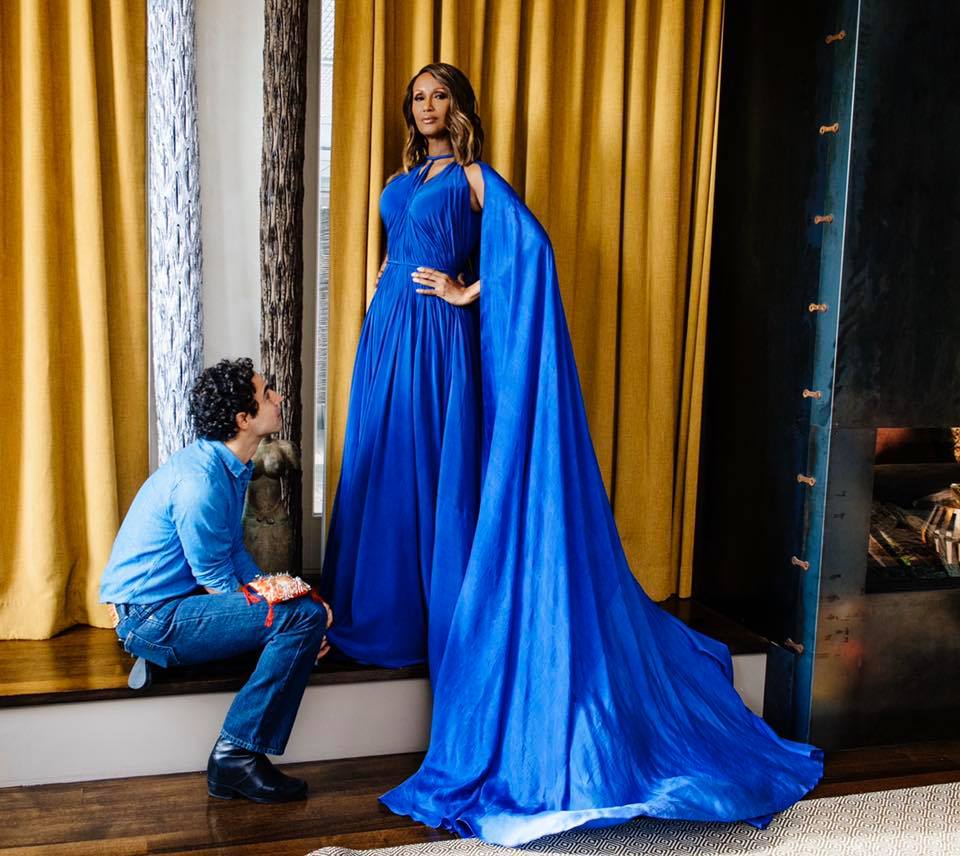 Read the journey of this dress from Bangladesh to NYC and in the hands of designer Zac Posen for CARE Impact Awards! Thank you Vogue! www.vogue.com/article/zac-posen-iman-care-impact-awards