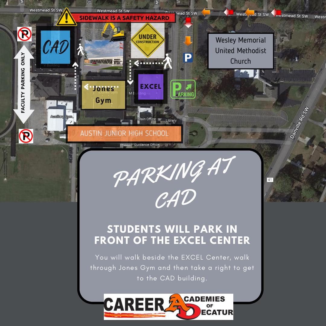 🚧 Parking at CAD 🚧 Career... - Career Academies of Decatur | Facebook