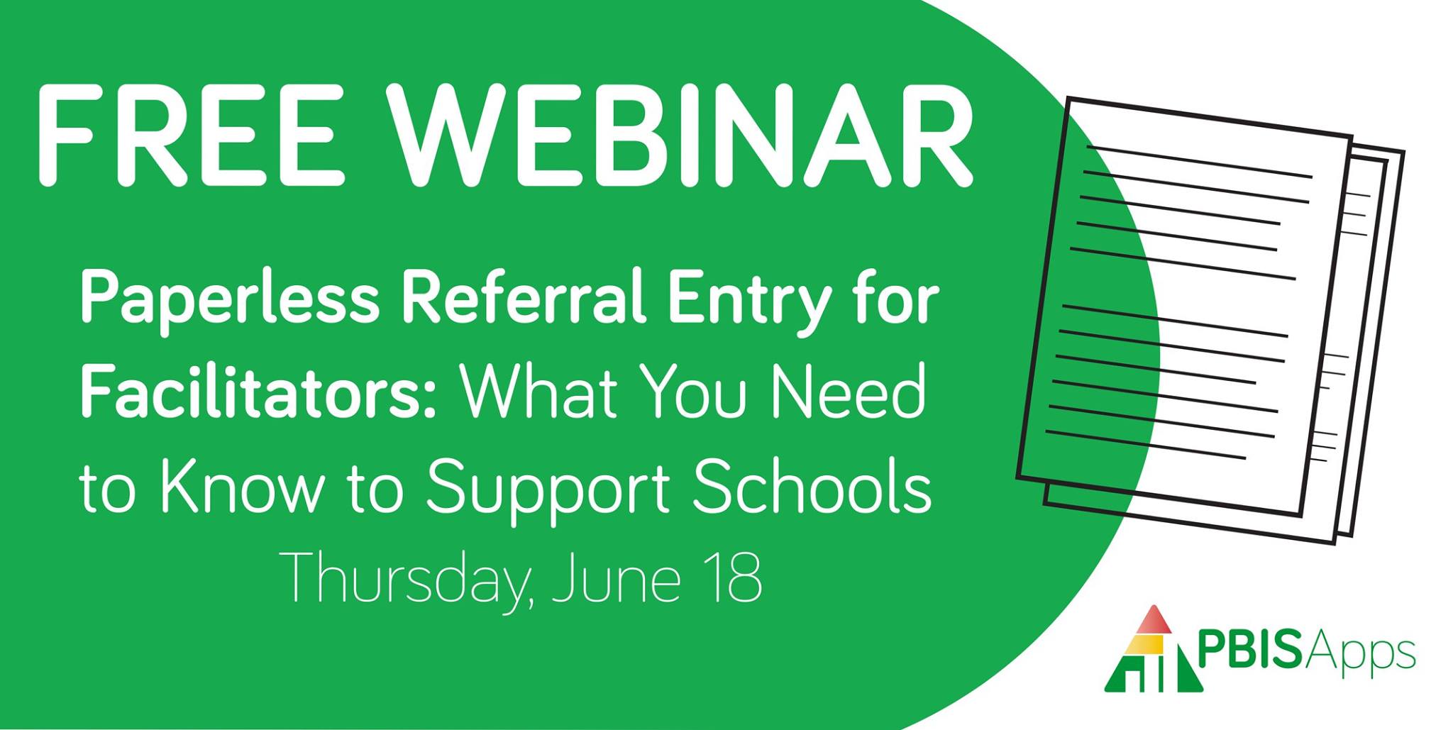 PBISApps - Free webinar tomorrow! With the recent release...