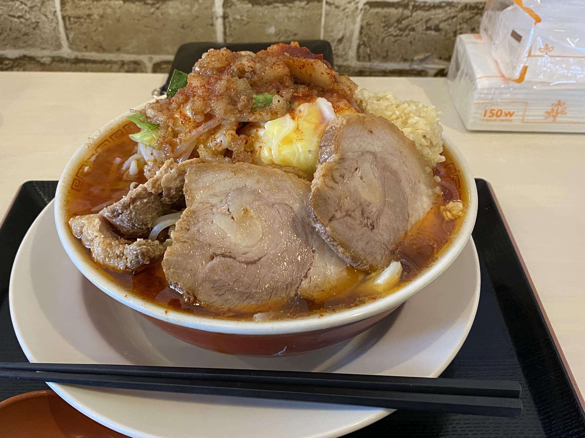 麺SAMURAI桃太郎】 【桃二郎 鬼ヶ島】 奥州市江刺 ボリューム満点で旨