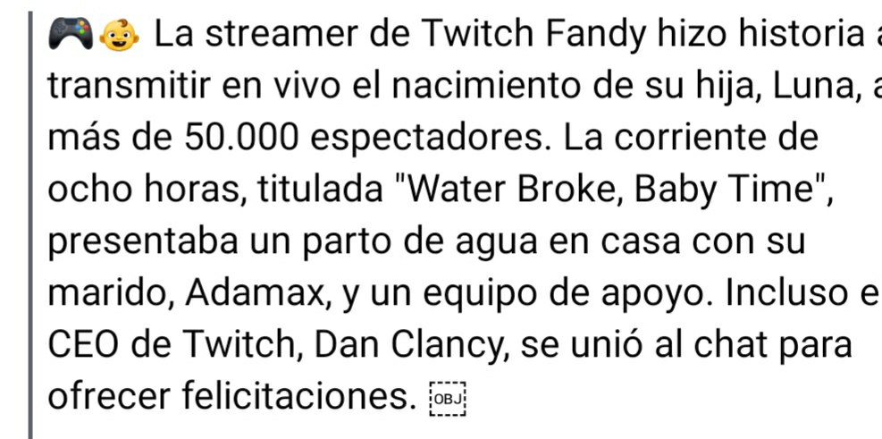 El Tiempo - 🎥 Reconocida streamer dio la bienvenida a su... | Facebook