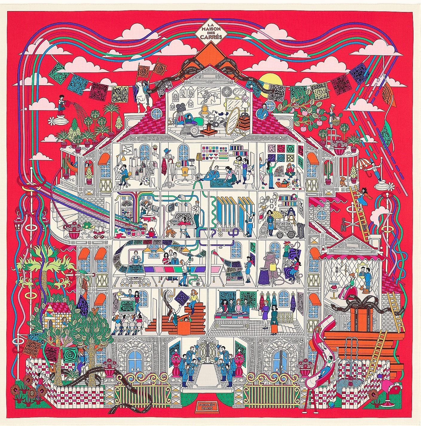 エルメス　カレジェアン La Maison des Carres メゾンデカレ Hermes - La Maison des Carres 2014-15Pierre Marie Agin 242941S 12