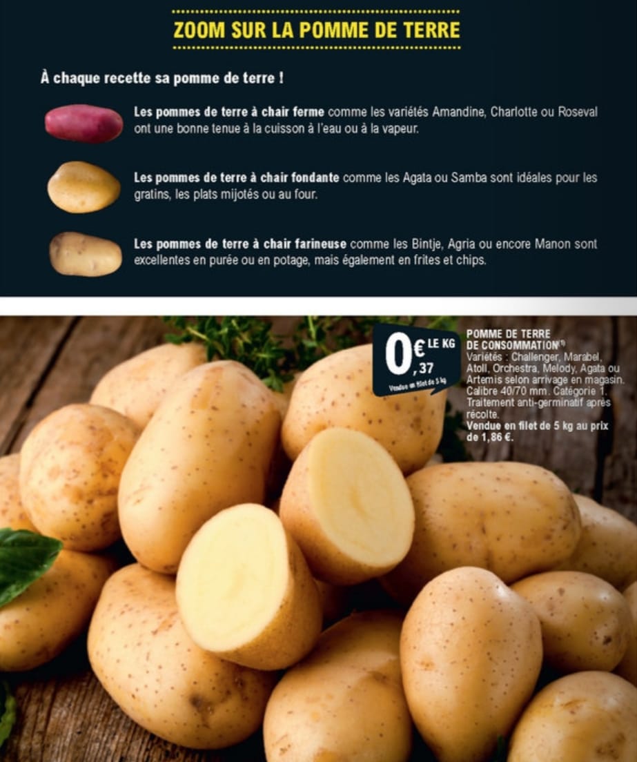 Pomme De Terre Melody Pour Faire Quoi