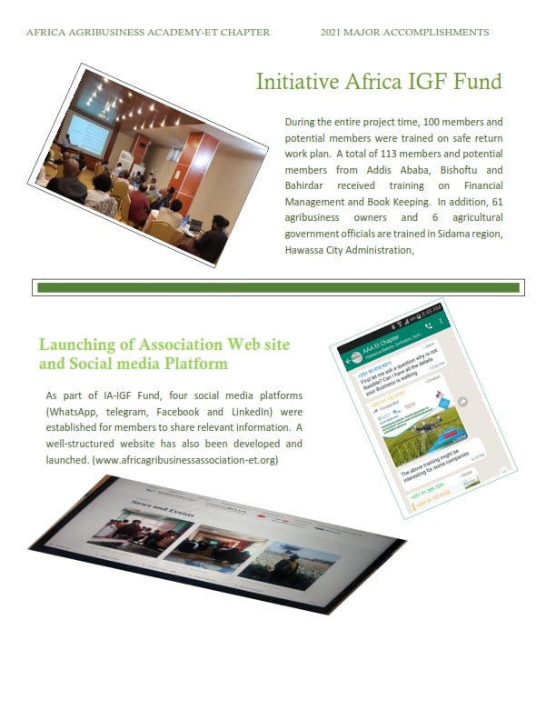 Africa Agribusiness Academy -Ethiopia | Addis Ababa