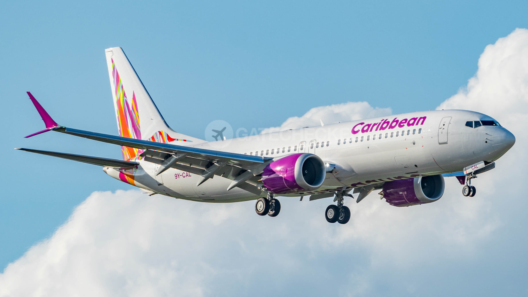 Caribbean Airlines planes on display