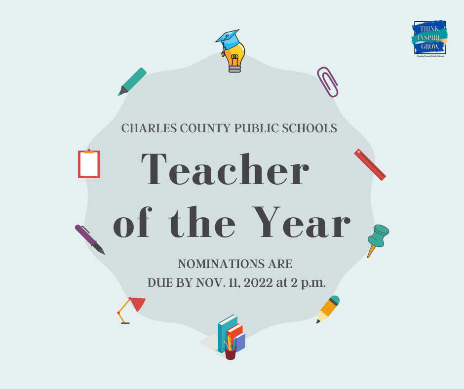 Charles - Charles County Public Schools (CCPS) is accepting nominations ...